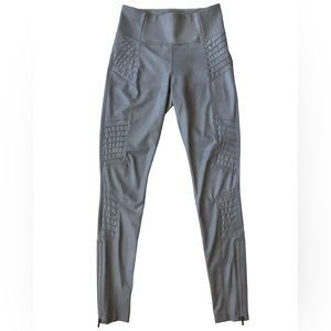 Athleta Delancey Gleam Moto Tight Leggings Women’s Size XS Grey
